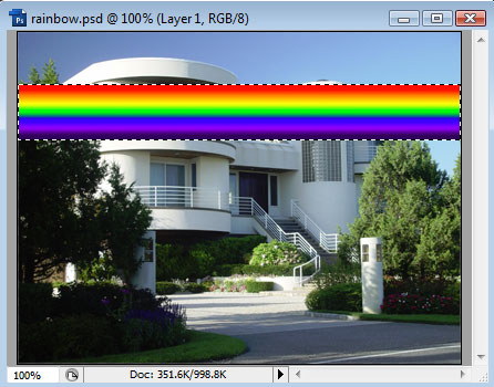 Adding a Rainbow to a Photo image 6
