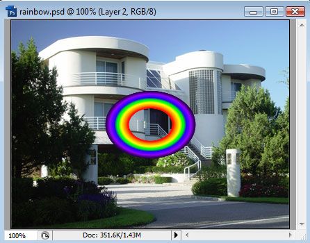 Adding a Rainbow to a Photo image 7