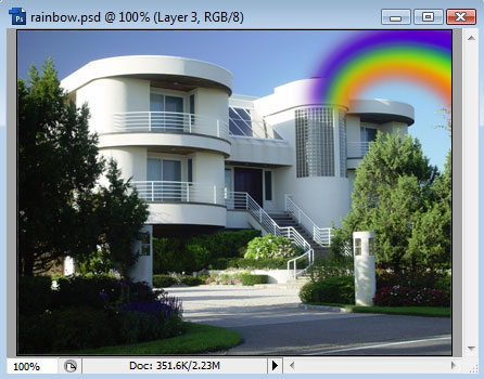 Adding a Rainbow to a Photo image 10
