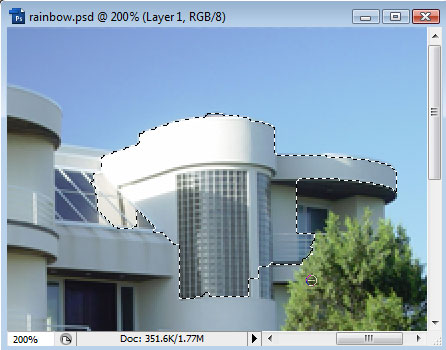 Adding a Rainbow to a Photo image 11