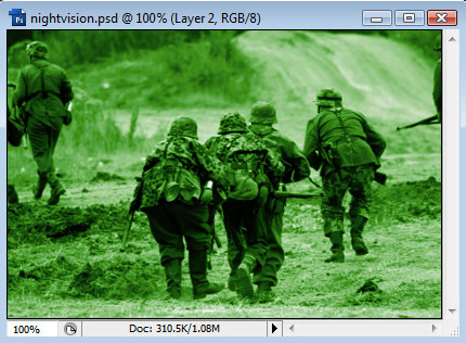 Creating an Infra-Red Night-Vision Effect image 5