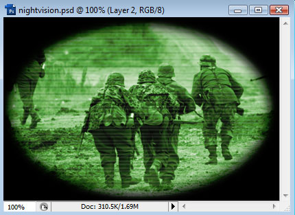 Creating an Infra-Red Night-Vision Effect image 11