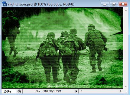 Creating an Infra-Red Night-Vision Effect image 14