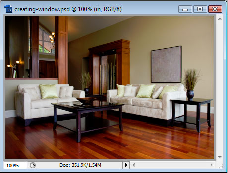 Creating Window Reflection image 1