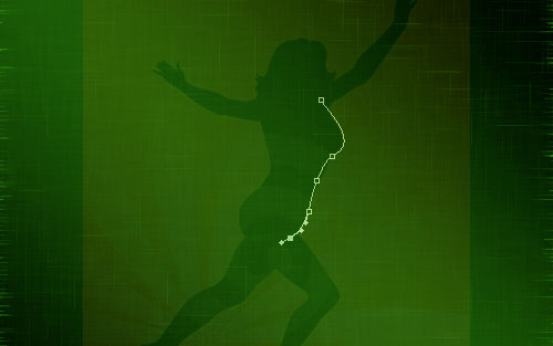 Glowing Woman Silhouette image 6