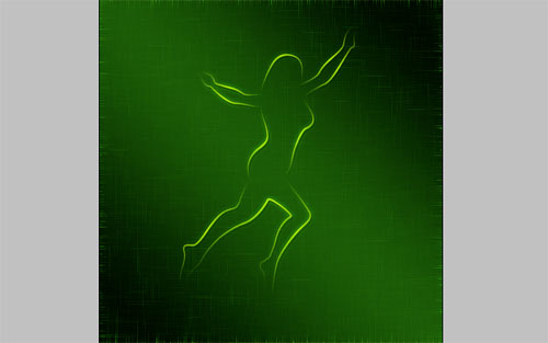 Glowing Woman Silhouette image 22