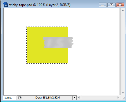 Creating Sticky Tape Effect image 5