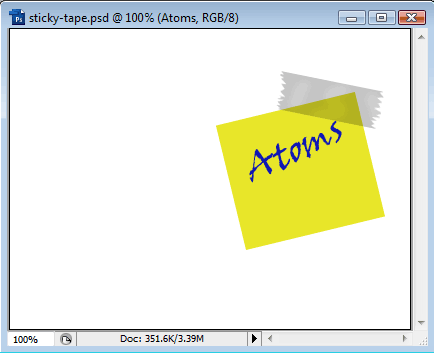 Creating Sticky Tape Effect image 6