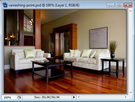 Using Vanishing Point to Replace a Wall Picture image 1