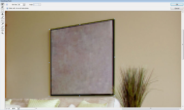 Using Vanishing Point to Replace a Wall Picture image 3