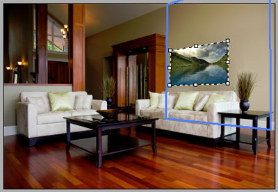 Using Vanishing Point to Replace a Wall Picture image 9