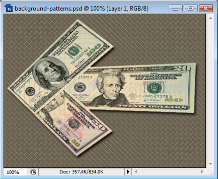 Creating your own Patterns in PhotoShop Tutorial: Final Result