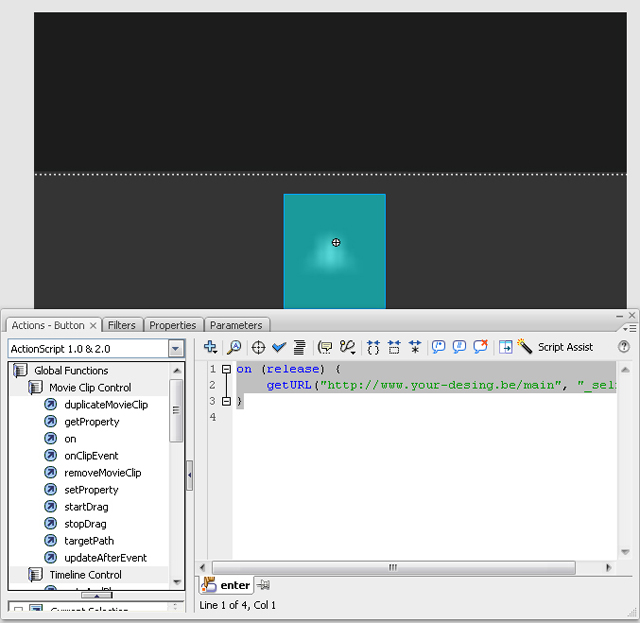 Making a Splash Page in Adobe Flash image 14
