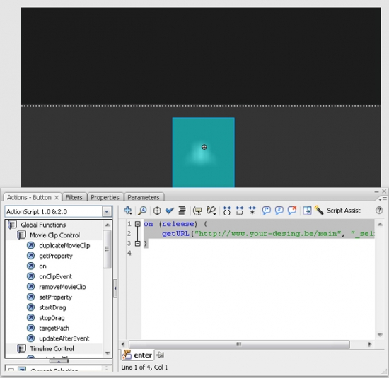 Making a Splash Page in Adobe Flash
