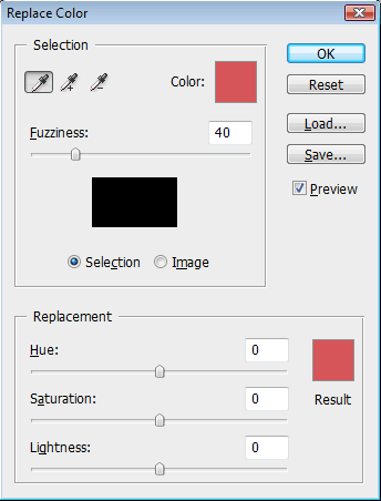 Change Colors in Image using Replace Color image 3