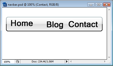 Creating and Exporting Web Navigation Bar with Slices image 8