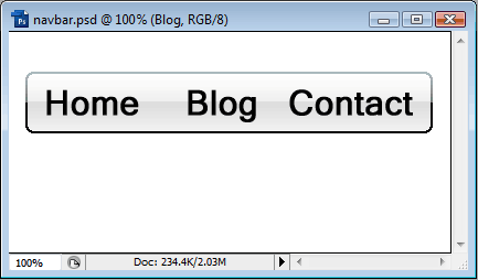 Creating and Exporting Web Navigation Bar with Slices image 10