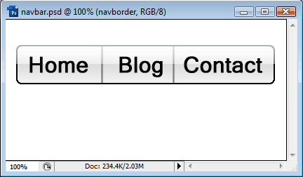 Creating and Exporting Web Navigation Bar with Slices image 11