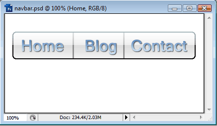 Creating and Exporting Web Navigation Bar with Slices image 12