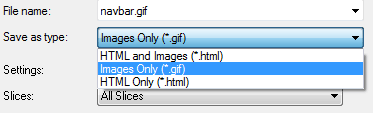 Creating and Exporting Web Navigation Bar with Slices image 15