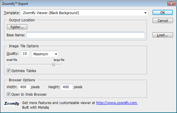 Exporting High Resolution Images with Zoomify image 2