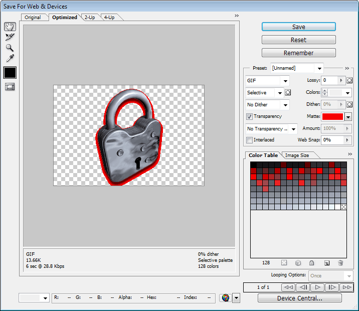 Maintaining Transparency in Images when Exporting image 7
