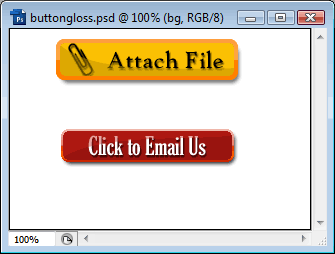 Creating Buttons with Gloss Effect Tutorial: Final Result