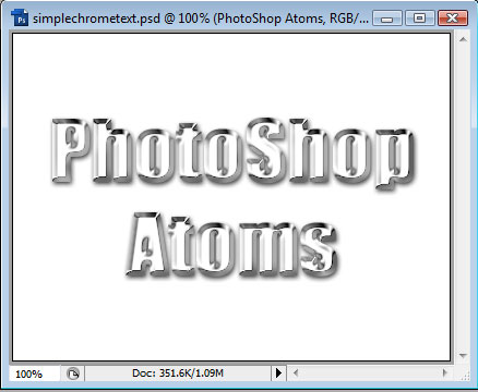 Simple Chrome Text Effect image 5