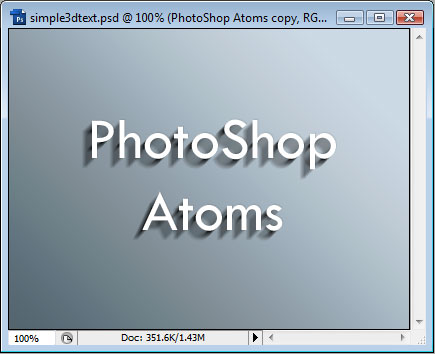 Creating a Simple 3D Text Effect image 4