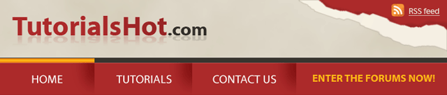 Professional Header Design for your Website Tutorial: Final Result