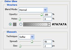 outer glow values
