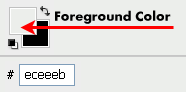 foreground color, color picker