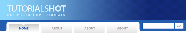 Design a Unique Header for your Website with Photoshop Tutorial: Final Result