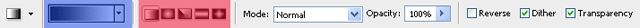 gradient tool bar