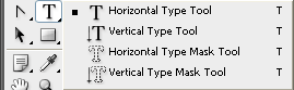 horizontal type tool