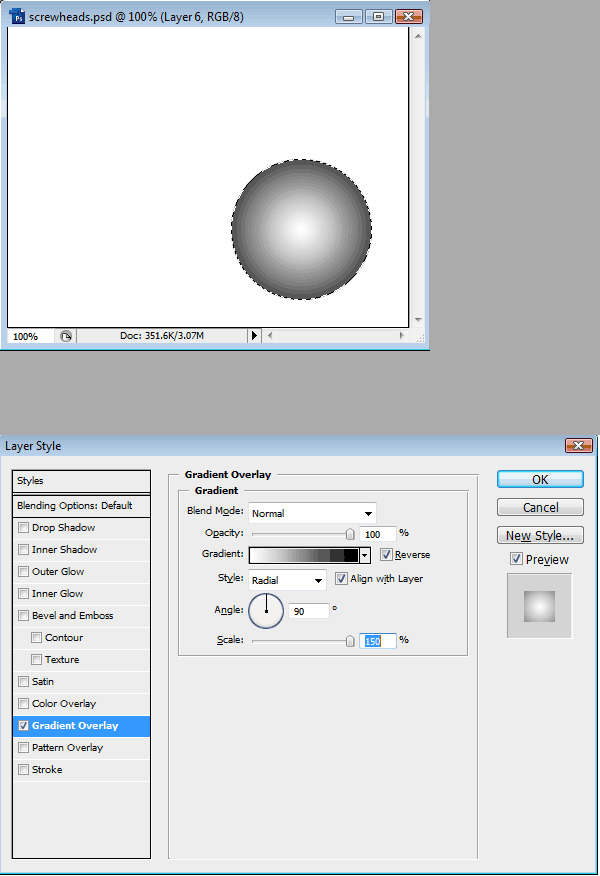 Creating Screw-Head image 3
