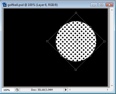 golf ball vector. the golf ball is still the