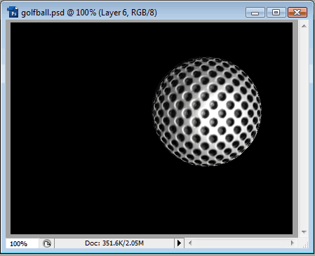 Creating a Golf Ball image 8