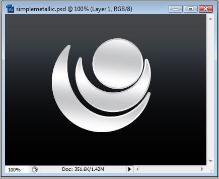 Simple Metallic Web 2.0 Effect image 4