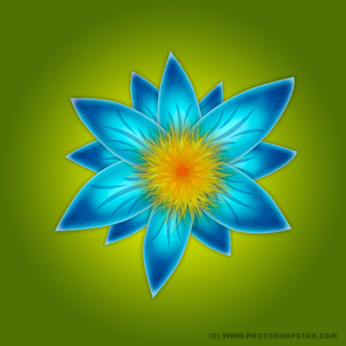 How to Draw a Nice Flower Tutorial: Final Result