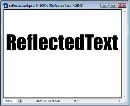 Glass-like Reflecting Text image 1