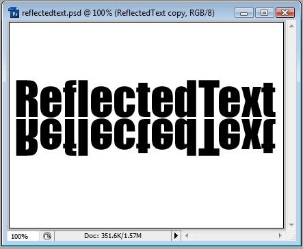 Glass-like Reflecting Text image 2