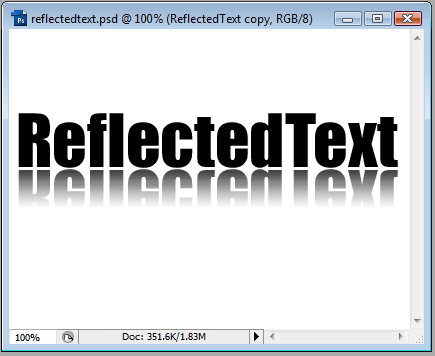 Glass-like Reflecting Text image 3