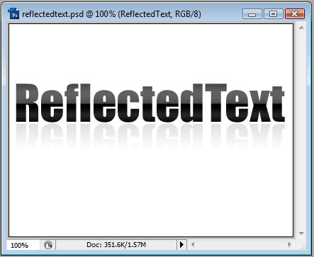 Glass-like Reflecting Text image 5