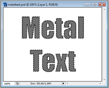 Metal Looking Text image 3