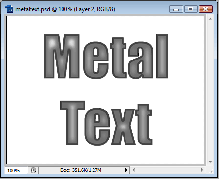 Metal Looking Text image 5