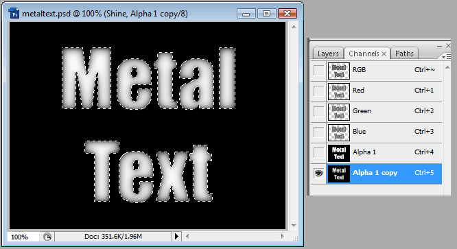 Metal Looking Text image 6