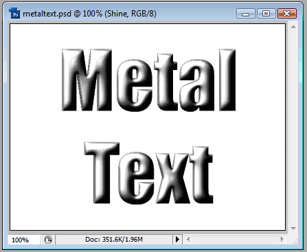 Metal Looking Text image 7