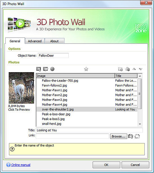 Using the Dreamweaver 3D Wall Extension image 6