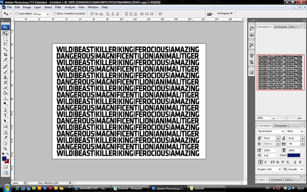 Rasterizing Text